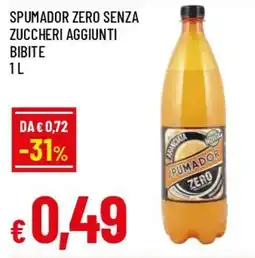 IperFamila Spumador zero senza zuccheri aggiunti bibite offerta
