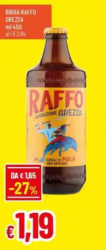 IperFamila Birra raffo grezza offerta