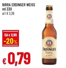 IperFamila Birra erdinger weiss offerta
