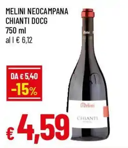 IperFamila Melini neocampana chianti docg offerta