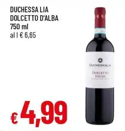 IperFamila Duchessa lia dolcetto d'alba offerta