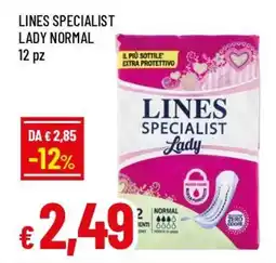 IperFamila Lines specialist lady normal offerta