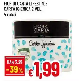 IperFamila Fior di carta lifestyle carta igienica 2 veli offerta