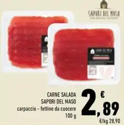 Conad Superstore Carne salada SAPORI DEL MASO offerta