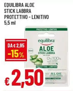 IperFamila Equilibra aloe stick labbra protettivo - lenitivo offerta