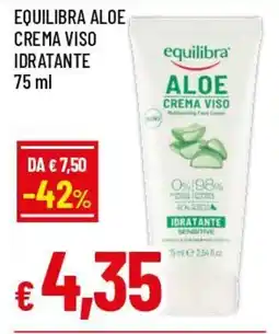 IperFamila Equilibra aloe crema viso idratante offerta