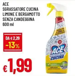 IperFamila Ace sgrassatore cucina limone e bergamotto senza candeggina offerta