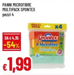 IperFamila Panni microfibre multipack SPONTEX offerta