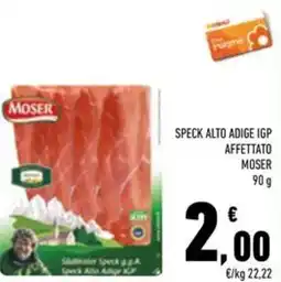 Conad Superstore Speck alto adige igp MOSER offerta