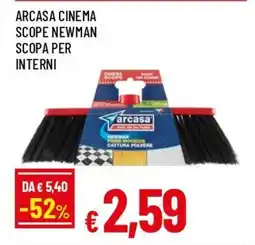 IperFamila Arcasa cinema scope newman scopa per interni offerta