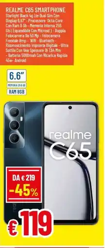 IperFamila REALME C65 SMARTPHONE offerta