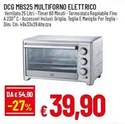 IperFamila DCG MBS25 MULTIFORNO ELETTRICO offerta