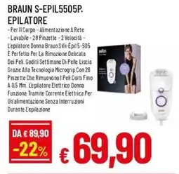 IperFamila BRAUN S-EPIL5505P. EPILATORE offerta