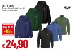 IperFamila Felpa uomo offerta