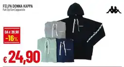 IperFamila Felpa donna kappa offerta