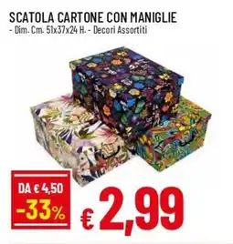 IperFamila Scatola cartone con maniglie offerta