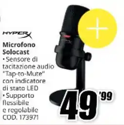 MediaWorld HYPERX Microfono Solocast offerta