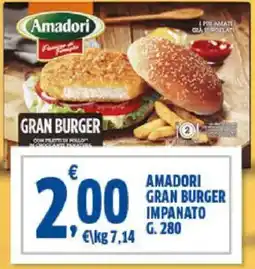 Sigma Amadori gran burger impanato offerta