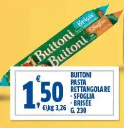 Sigma Buitoni pasta rettangolare - sfoglia - brisée offerta