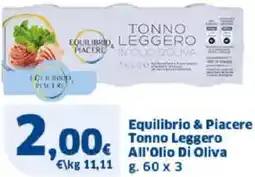 Sigma Equilibrio & Piacere Tonno Leggero All'Olio Di Oliva offerta
