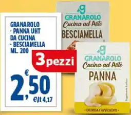 Sigma Granarolo -panna uht da cucina - besciamella offerta