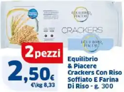 Sigma Equilibrio & Piacere Crackers Con Riso Soffiato E Farina Di Riso offerta