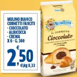 Sigma Mulino bianco cornetti farciti - cioccolato - albicocca - crema offerta