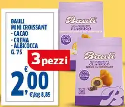 Sigma Bauli mini croissant - cacao -crema -albicocca offerta