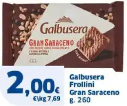 Sigma Galbusera Frollini Gran Saraceno offerta