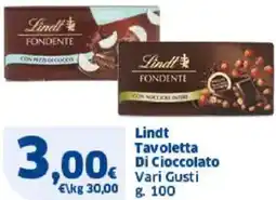 Sigma Lindt Tavoletta Di Cioccolato offerta