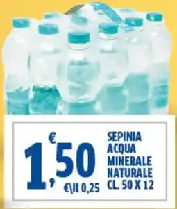 Sigma Sepinia acqua minerale naturale offerta