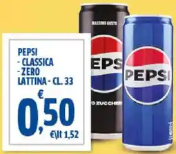 Sigma Pepsi - classica -zero lattina offerta