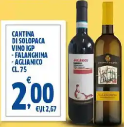 Sigma Cantina di solopaca vino igp -falanghina - aglianico offerta