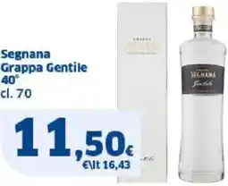 Sigma Segnana Grappa Gentile 40° offerta