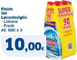 Sigma Finish Gel Lavastoviglie - Limone - Fresh offerta