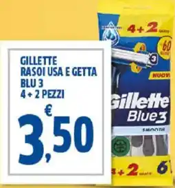 Sigma Gillette rasoi usa e getta blu 3 offerta