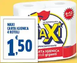 Sigma Maxi carta igienica 4 rotoli offerta