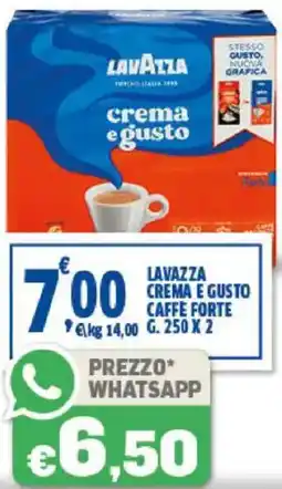 Sigma Lavazza crema e gusto caffe forte offerta