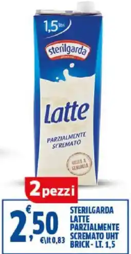 Sigma Sterilgarda latte parzialmente scremato uht brick offerta