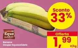 Interspar Banane Despar Equosolidale offerta