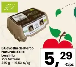 Interspar 6 Uova Bio del Parco Naturale della Lessinia Ca' Vittoria offerta
