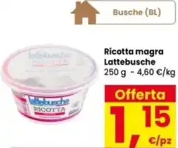 Interspar Ricotta magra Lattebusche offerta