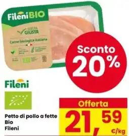 Interspar Petto di pollo a fette Bio Fileni offerta