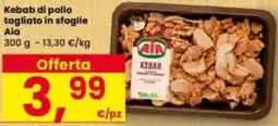 Interspar Kebab di pollo tagliato in sfoglie Aia offerta