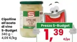 Interspar Cipolline all'aceto di vino S-Budget offerta