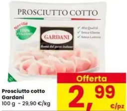 Interspar Prosciutto cotto Gardani offerta