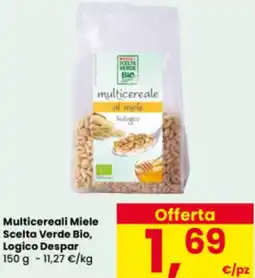Interspar Multicereali Miele Scelta Verde Bio, Logico Despar offerta