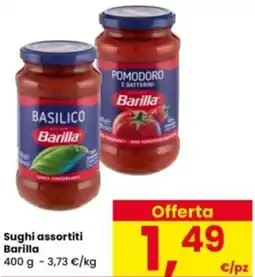 Interspar Sughi assortiti Barilla offerta