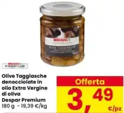 Interspar Olive Taggiasche denocciolate in olio Extra Vergine di oliva Despar Premium offerta
