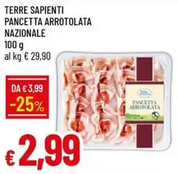 Galassia Terre sapienti pancetta arrotolata nazionale offerta